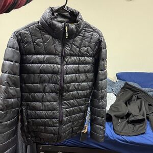 Hawke & Co Men's Quilted Black Puffer Jacket